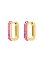 Load image into Gallery viewer, Baguette square hoops
