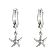 Load image into Gallery viewer, Sea Starfish hoops
