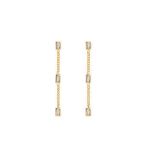 Load image into Gallery viewer, Long baguette earrings
